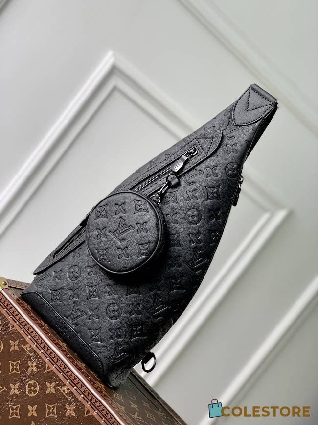 Louis Vuitton Duo Sling Bag Black 20 x 42 x 6 - 1