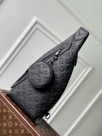 Louis Vuitton Duo Sling Bag Black 20 x 42 x 6