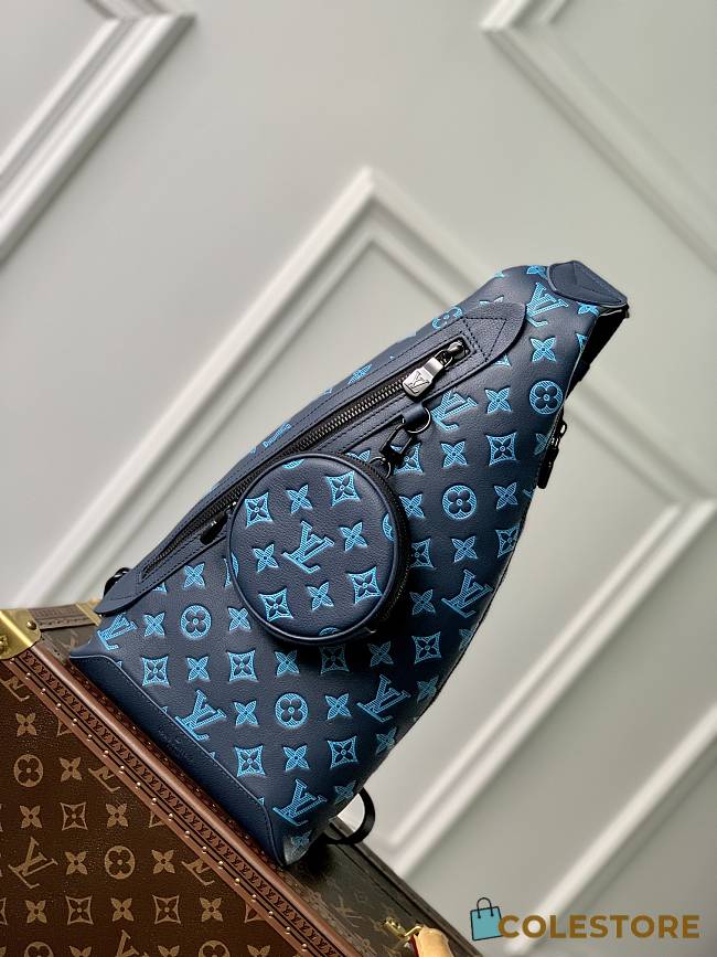 Louis Vuitton Duo Sling Bag Blue 20 x 42 x 6 - 1