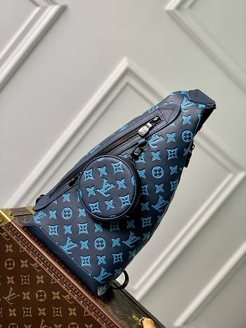 Louis Vuitton Duo Sling Bag Blue 20 x 42 x 6
