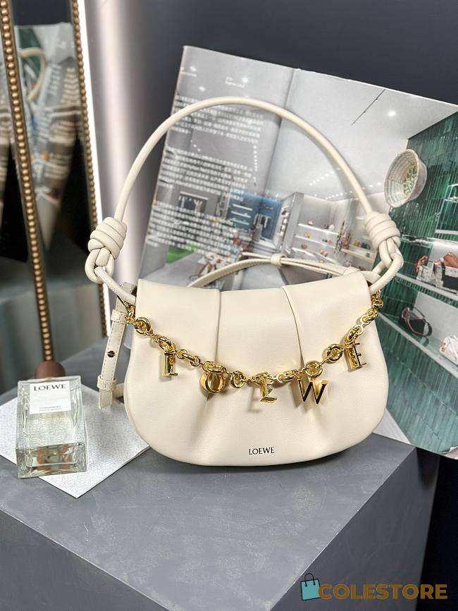 Loewe Paseo Satchel White Size 25-17-8cm  - 1