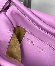 Loewe Paseo Satchel Violet Size 25-17-8cm  - 4
