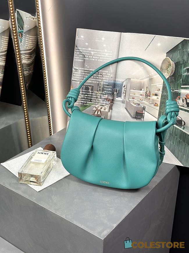 	 Loewe Paseo Satchel Blue Size 25-17-8cm - 1