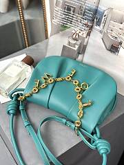 	 Loewe Paseo Satchel Blue Size 25-17-8cm - 4