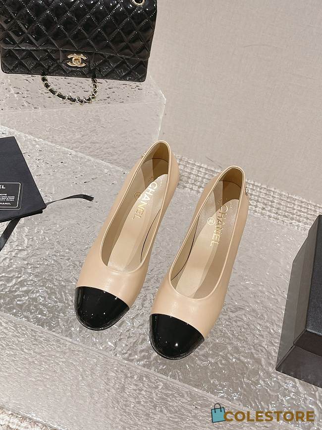 	 Chanel Pumps Slingbacks Shoes Beige 35-39 - 1