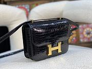 Hermes Constance Crocodile Black Size 19x15x4cm - 2