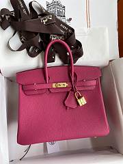 Hermes Birkin Togo Leather Dark Pink 30cm - 1