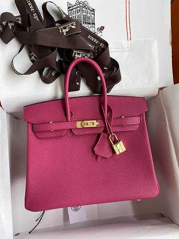  Hermes Birkin Togo Leather Dark Pink 30cm
