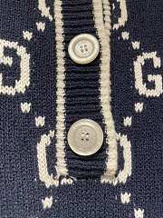 Gucci Polo Dress With GG Damier Pattern In Jacquard - 4