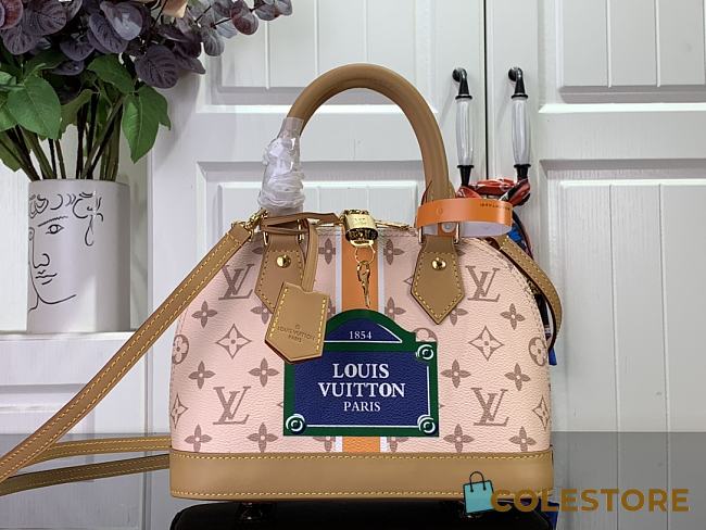 Louis Vuitton Alma BB Leather Bag M23502 Size 23.5 x 17.5 x 11.5  - 1