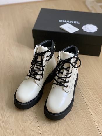 	 Chanel Boots White Size 35-40