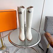 	 Hermes Jumping Boots White - 1