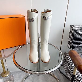 	 Hermes Jumping Boots White