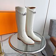 	 Hermes Jumping Boots White - 3
