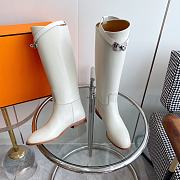 	 Hermes Jumping Boots White - 4