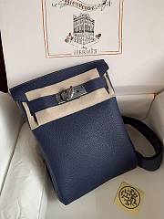 	 Hermes Hac A Dos PM Backpack Blue Size 27cm - 4