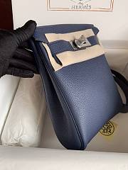 	 Hermes Hac A Dos PM Backpack Blue Size 27cm - 3