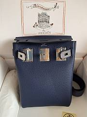 	 Hermes Hac A Dos PM Backpack Blue Size 27cm - 2