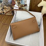 Hermes Kelly Elan Brown Size 27x15x4cm - 3