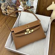 Hermes Kelly Elan Brown Size 27x15x4cm - 2