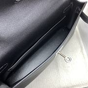 Hermes Kelly Elan Black Silver Buckle Size 27x15x4cm - 2