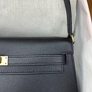  Hermes Kelly Elan Black Golden Buckle Size 27x15x4cm - 4