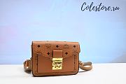 MCM Small Millie Visetos Water Resistant Leather Crossbody Bag - 1
