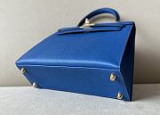 Hermes Kelly Epsom Leather Silver/Gold Buckle Size 25cm - 5