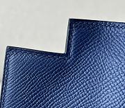 	 Hermes Kelly Epsom Leather Blue Size 25*17*7cm - 4