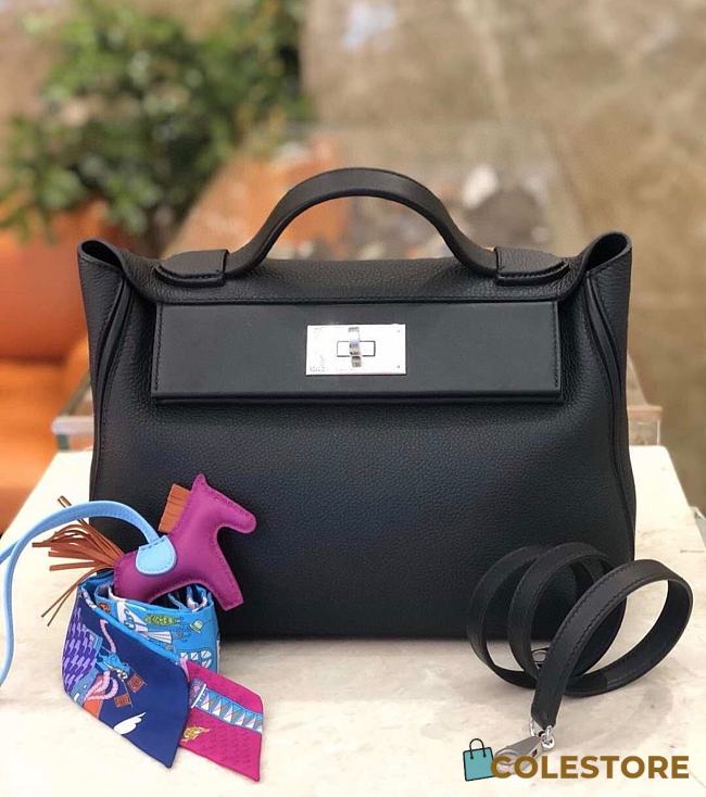 Hermes Togo 24/24 In Black 29x27x14cm - 1