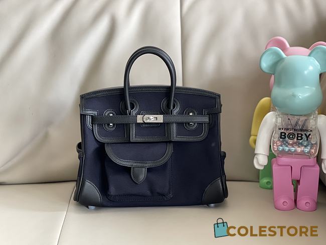 Hermes Birkin 25 Cargo Swifth Blue 25x20x13cm - 1