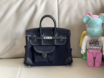 Hermes Birkin 25 Cargo Swifth Blue 25x20x13cm