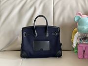 Hermes Birkin 25 Cargo Swifth Blue 25x20x13cm - 5