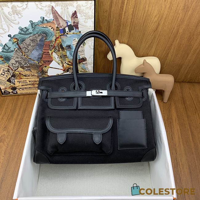 Hermes Birkin 35 Cargo Swifth Blue 35x25x19cm - 1