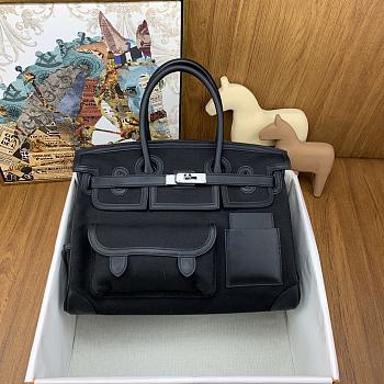 Hermes Birkin 35 Cargo Swifth Blue 35x25x19cm