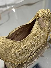 Prada Re-Edition Raffia Mini-Bag Size 22-18-6cm - 3
