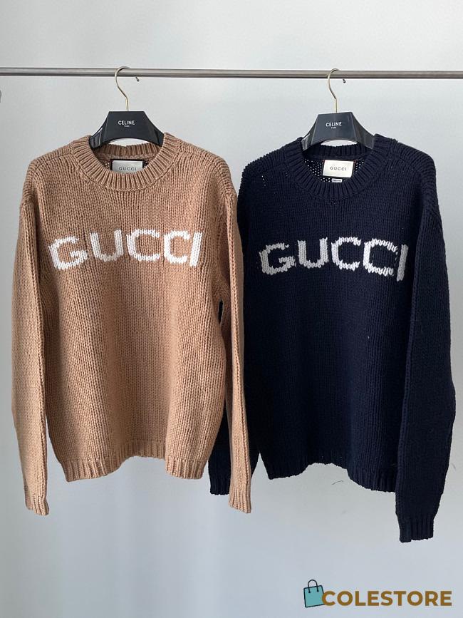Gucci Sweaters Brown/Blue - 1