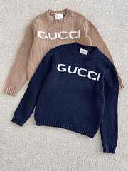 Gucci Sweaters Brown/Blue - 5