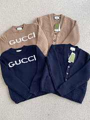 Gucci Sweaters Brown/Blue - 4
