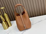 Hermes Picotin Brown Size 18x19x3.5cm - 4