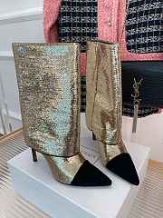 	 Balmain Women Boots Gold Size 35-39 - 4