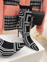 Balmain Women's Black Skye Printed Sock Boots - 5