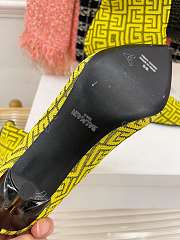 Balmain Women's Black Skye Printed Sock Boots Green - 4