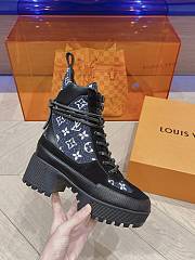 	 Louis Vuitton Platform Boots Blue - 4