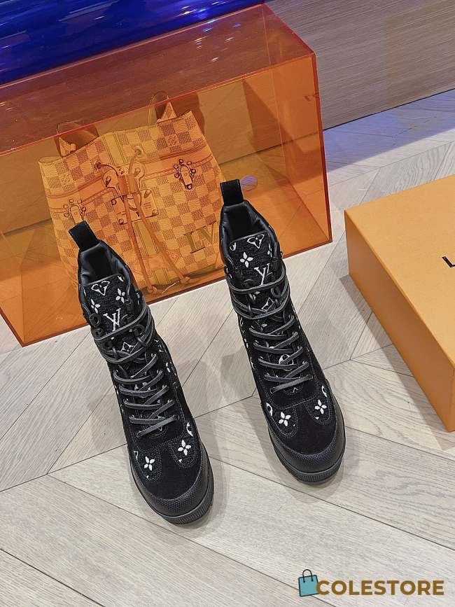 Louis Vuitton Platform Boots Black - 1