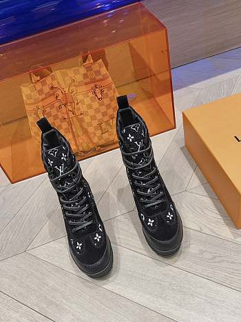 Louis Vuitton Platform Boots Black