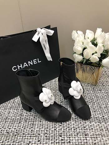 Chanel Suede Kidskin & Grosgrain White