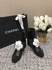 Chanel Suede Kidskin & Grosgrain White - 4