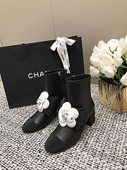 Chanel Suede Kidskin & Grosgrain White - 2