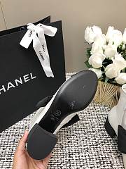 Chanel Low Boots White  - 5